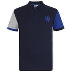 FAN SHOP SLOVAKIA Polo Tričko Chelsea FC, vyšitý znak, tmavo modré | M