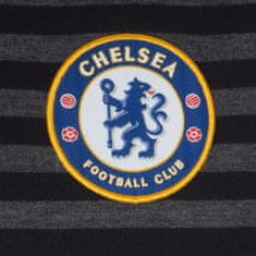 FAN SHOP SLOVAKIA Polo Tričko Chelsea FC, vyšitý znak, čierna a šedá | XL