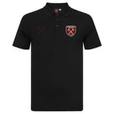 FAN SHOP SLOVAKIA Polo Tričko West Ham United FC, vyšitý znak, čierne | S