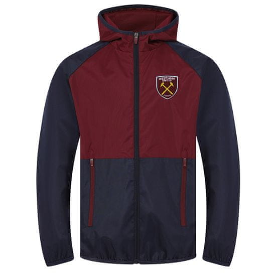 FAN SHOP SLOVAKIA Bunda West Ham United FC, kapucňa, námornícka a vínová