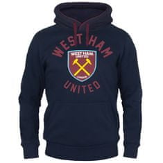 FAN SHOP SLOVAKIA Mikina West Ham United FC, tmavo modrá, polybavlna | S