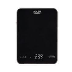 Adler AD 3177 čierna Kuchynská váha 10kg nabíjaná cez USB