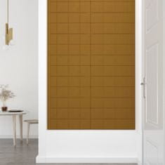 Vidaxl Nástenné panely 12 ks hnedé 60x30 cm zamat 2,16 m²