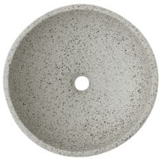 Petromila vidaXL Umývadlo na dosku sivé okrúhle Φ41x14 cm keramické