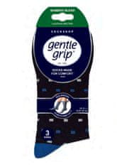 Gentle Grip Pánske 3 páry módne Gentle Grip Bambus ponožiek CHILLI PEEPER široký lem