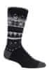 Pánske Heat Holders LITE ponožky FAIRISLE v nórskom vzore Farba: Čierna