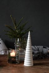 Dům Vánoc Keramický vianočný stromček biely matný 26 cm