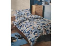 Povlečeme vše Bavlnené obliečky Blue Camouflage 135x200, 50x75cm