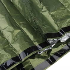 Northix Núdzový spací vak - 200 x 90 cm - zelený 