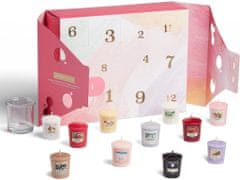 Yankee Candle Darčeková súprava: 12x votívna Vonná sviečka a 1x svietnik