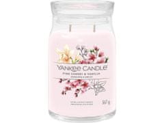 Yankee Candle Vonná sviečka Signature in glass large Pink Cherry & Vanilla 567g