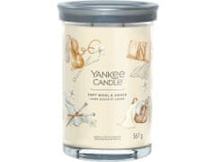 Yankee Candle Vonná sviečka Signature Tumbler in glass large Soft Wool & Amber 567g