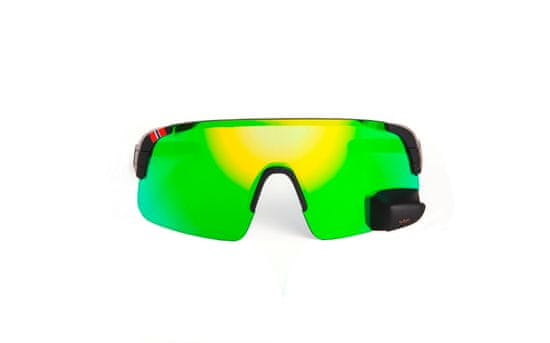 TriEye Okuliare so spätným zrkadlom View Sport Revo Max Green, Medium