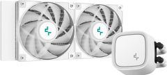 DEEPCOOL vodní chladič LE520 / 2x120 mm fan / ARGB / Intel i AMD (LG1700) / bílý