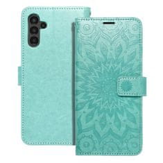 FORCELL Puzdro / obal pre Samsung Galaxy A13 5G zelené mandala - kniha Forcell MEZZO