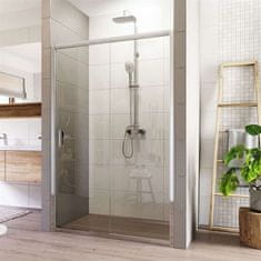 Mereo Lima sprchové dvere zasúvacie, dvojdielne, 110x190 cm, chróm, sklo číre 6 mmCK80413K - Mereo