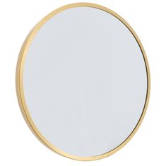 ModernHome Okrúhle zrkadlo Andres Gold 40 cm