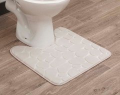 ModernHome WC koberec 50x50 cm Stones Cream
