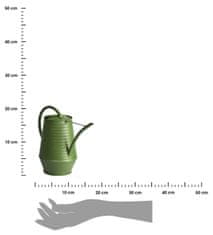 ModernHome Dekoratívna kanva na zalievanie tmavozelená 1L