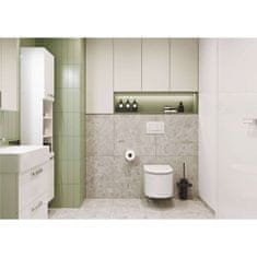 Mereo , Leny, kúpeľňová skrinka vysoká 33x25x170 cm, biela, ľavá, MER-CN814