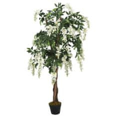 Petromila vidaXL Umelý strom vistéria 1470 listov 200 cm zeleno-biela