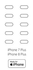 emobilshop Hydrogel - ochranná fólia zadnej kamery - iPhone 7 Plus/8 Plus - 10ks v balení