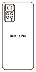 emobilshop Hydrogel - zadná ochranná fólia - Xiaomi Redmi Note 11 Pro - typ výrezu 4