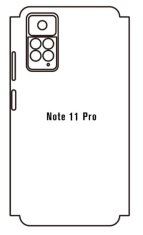 emobilshop Hydrogel - zadná ochranná fólia - Xiaomi Redmi Note 11 Pro - typ výrezu 2