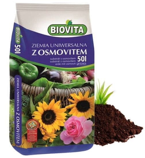 BioVita Univerzálna pôda pre kvety s osmovitom 50L