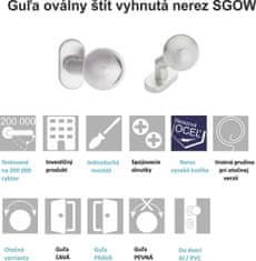 metal-bud Guľa oválny štít vyhnutá nerez SGOW