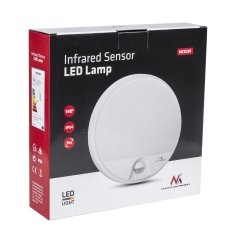 Maclean Maclean LED lampa s pohybovým senzorom, PIR senzor, biela, 15W, IP54, 1100lm, neutrálna farba, MCE291 W