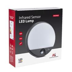 Maclean Maclean LED lampa s pohybovým senzorom, infračervená, šedá, 15W, IP54, 1100lm, MCE291 GR