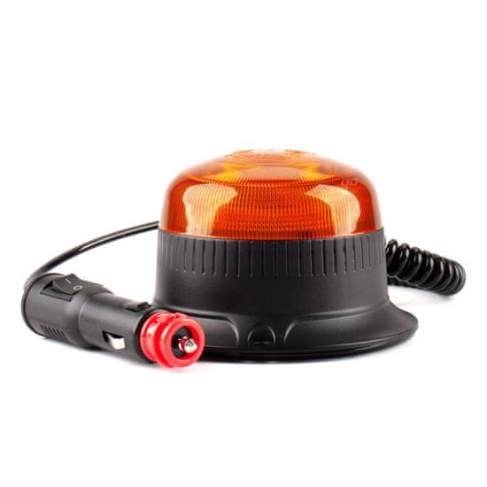AMIO Mini kohút výstražná lampa 18 led magnet r65 r10 12-24v w21ml amio-02924