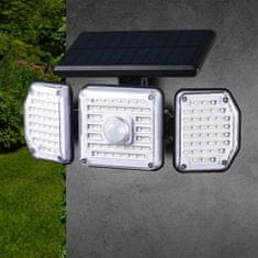 Maclean Solárna LED lampa s pohybovým senzorom Maclean IP65, 4W, 320lm, 4000K, Li-ion 1200 mAh, 3 prevádzkové režimy MCE615