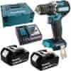 Makita Akumulátorový skrutkovač 18V, 40Nm, 2 rýchlosti 2x5Ah LXT XPT DDF487RTJ