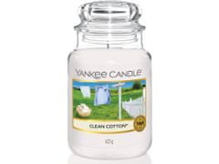 Yankee Candle Classic vonná sviečka v skle veľká Clean Cotton 623 g