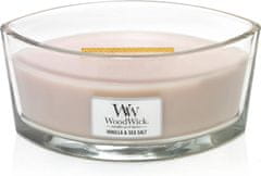 Woodwick WoodWick vonná sviečka s dreveným knôtom Ellipse Vanilla &amp; Sea Salt 453,6 g