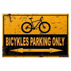 Retro Cedule Ceduľa Parking - Bicykles parking only