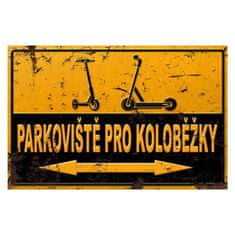 Retro Cedule Ceduľa Parkoviště pro koloběžky