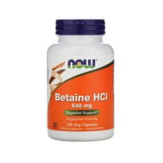 NOW Foods Doplnky stravy Betaine Hcl 648 MG