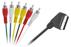 Cabletech EURO kábel - 6 x RCA 1,2 m