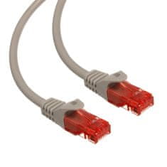 Maclean MCTV-302 S 47271 Káblový prepojovací kábel UTP cat6 zástrčka-zástrčka 2m sivá