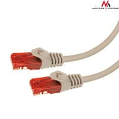 Maclean MCTV-302 S 47271 Káblový prepojovací kábel UTP cat6 zástrčka-zástrčka 2m sivá