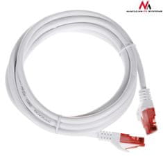 Maclean MCTV-302 W 47272 Káblový prepojovací kábel UTP cat6 zástrčka-zástrčka 2m biela