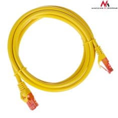 Maclean MCTV-302 Y 47274 Káblový prepojovací kábel UTP cat6 zástrčka-zástrčka 2m žltý