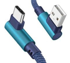 slomart KK21U Kábel usb - usb c lomený modrý