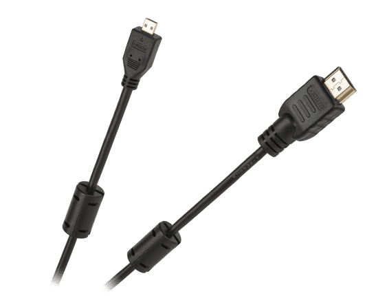 shumee Kábel HDMI typ A zástrčka - HDMI micro zástrčka typ D Cabletech ekonomický