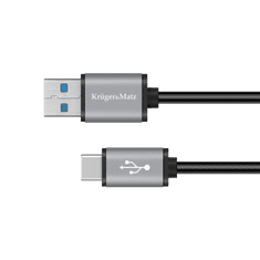 shumee USB kábel 3,0 V zástrčka - zástrčka typu C 5 Gbps 1 m Kruger&amp;Matz Basic