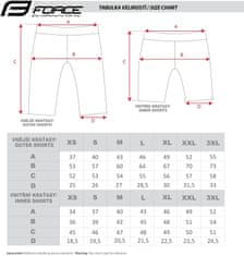 Force Blade MTB šortky - pánske, voľné, s podšívkou, čierne-fluo - veľkosť XL