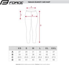 Force Legíny Simple Lady - dámske, elastické, v páse, bez vložky, svetlomodré - veľkosť L